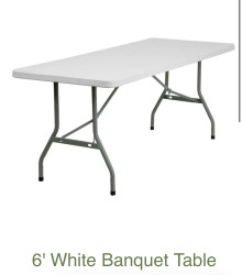 6 ft table